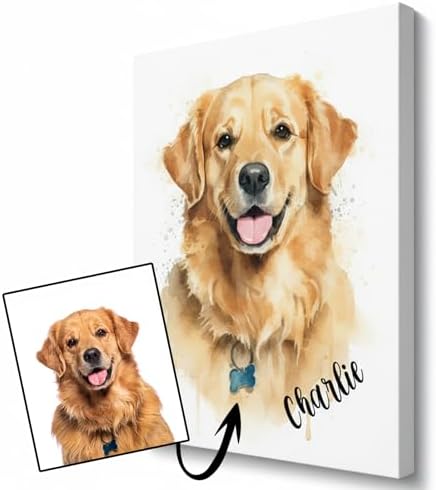 Custom Dog/Cat Watercolor Portrait from Photo