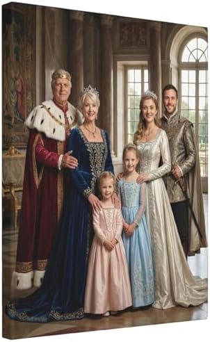 Custom Royal Portrait Canvas