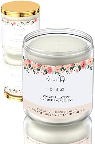 Engagement Personalized Gift Candle