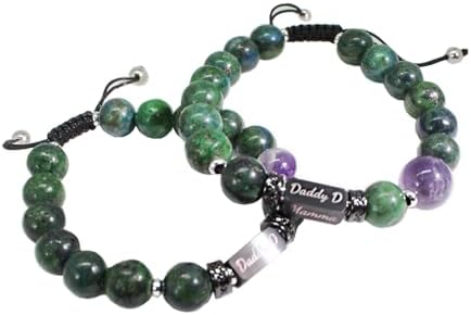 Personalized Amethyst Bead Gemstone Name Bracelet For Women