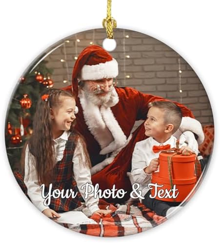 Personalized Christmas Ornaments with Photo Customization