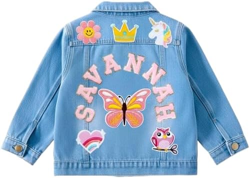Personalized Kids Denim Jacket with Name