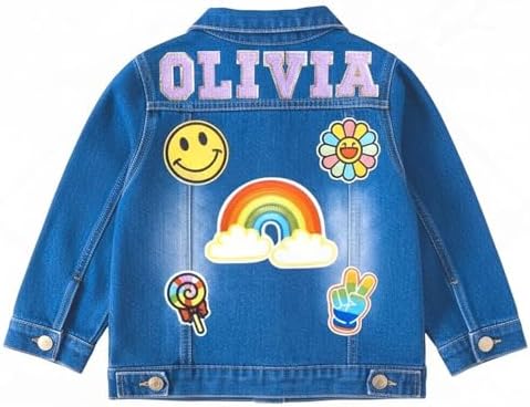 Personalized Kids Denim Jacket with Name