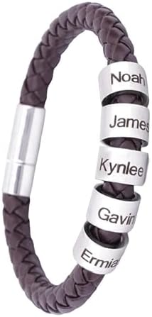 Personalized Leather Bracelets for Men