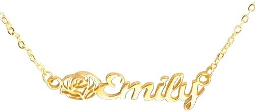 Personalized Name Necklace 14K Gold Plated