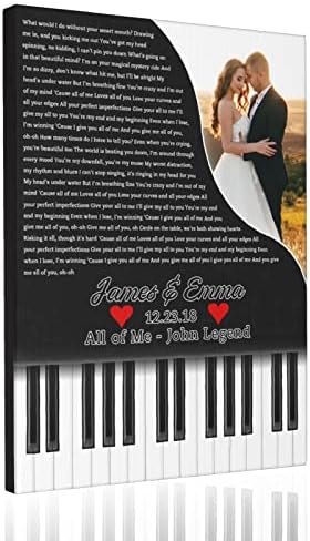 Personalized Song Lyrics Framed Canvas
