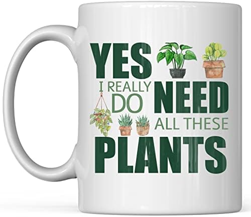 Plant Mug Plant Mug Gift for Plant Lovers Plant Mom Coffee Mug Gift for Planter 11 Oz Mom Plant Themed Coffee Mug